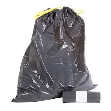 Afvalzak 62x80 T30 grijs met trekband